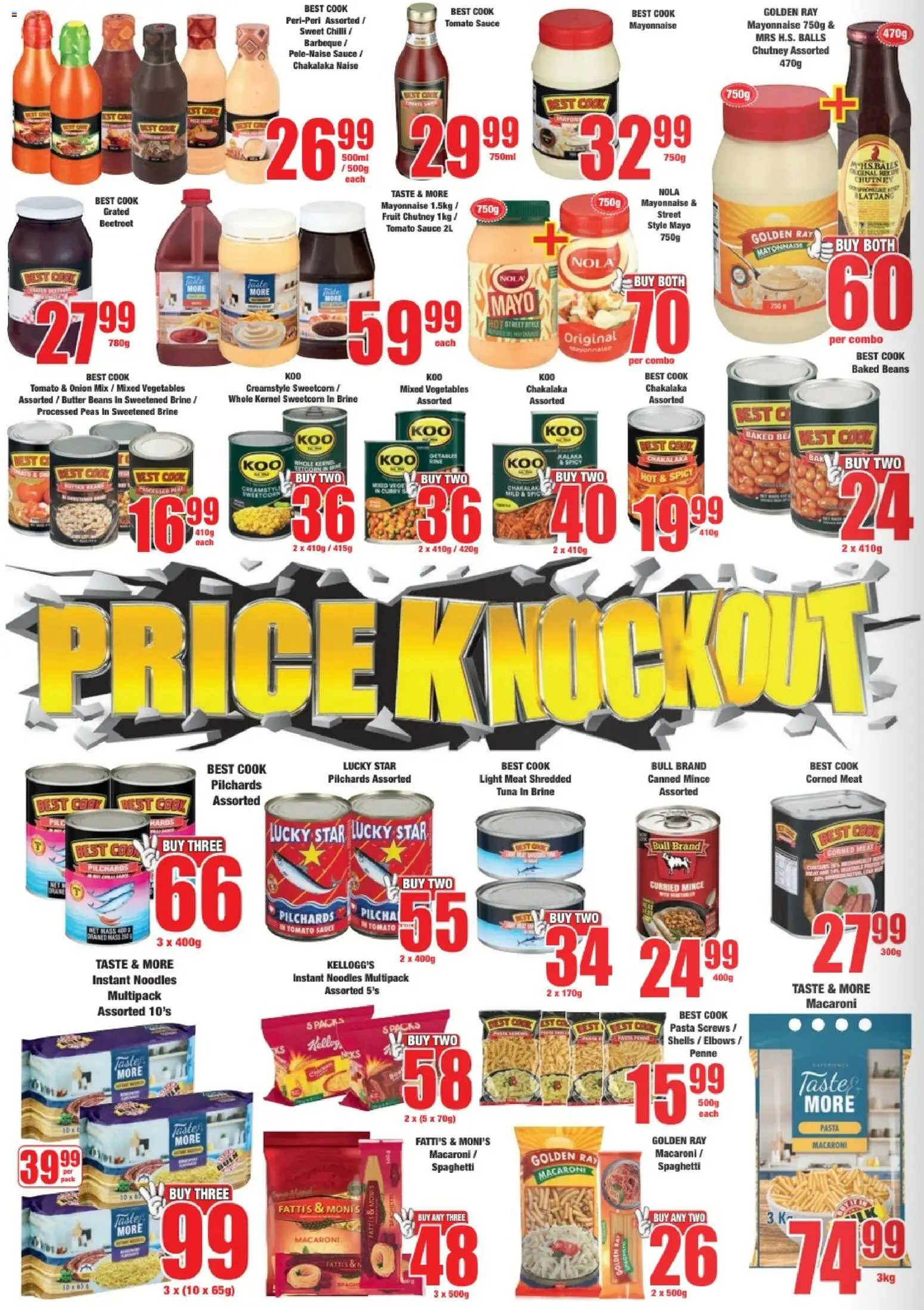 New Boxer catalogue – valid from 08.06.2026 | Page: 6 | Products: Pilchards, Baked beans, Fruit, Mayonnaise