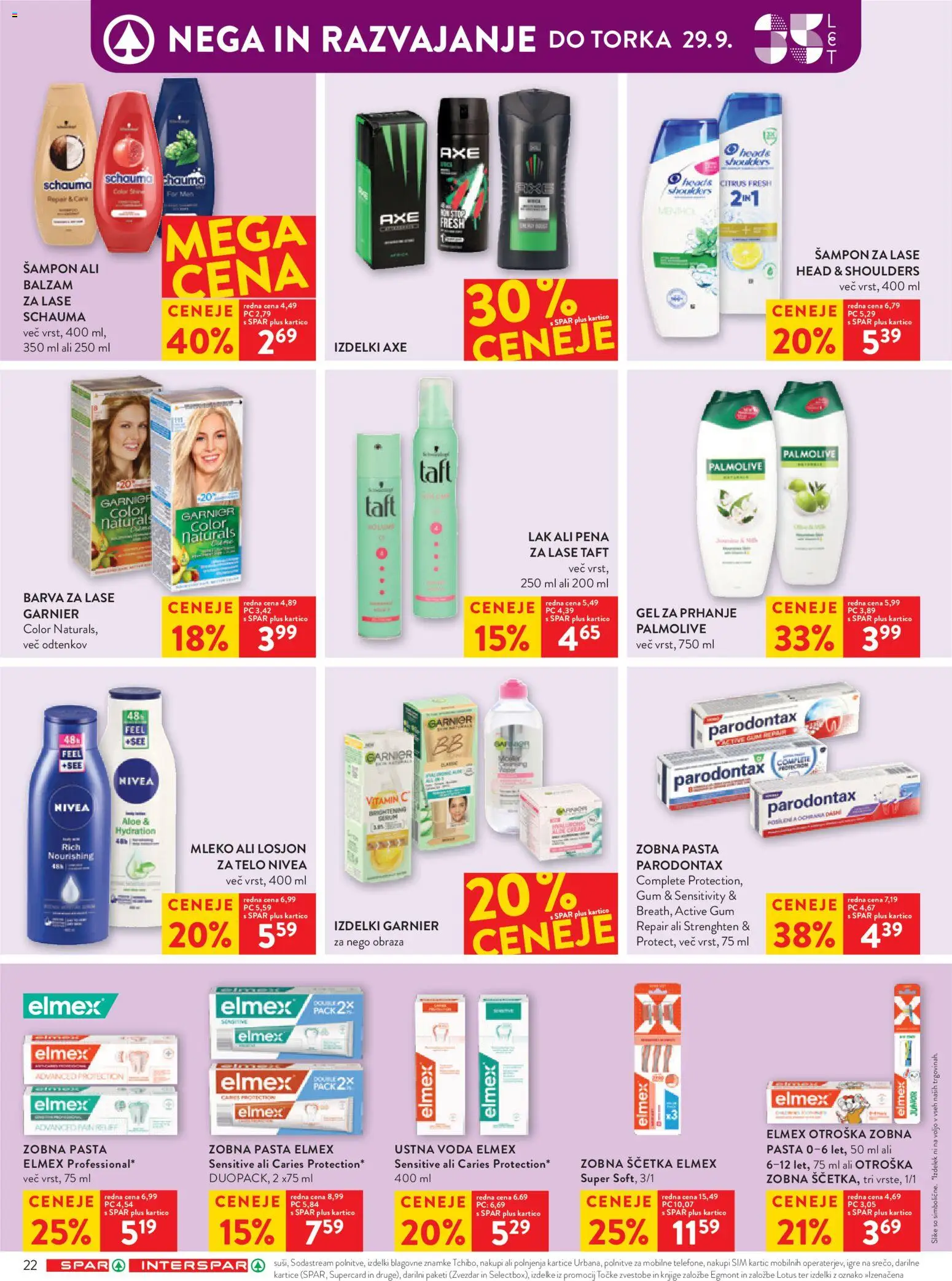 Novi Spar katalog ponudbe – veljaven od 23.09.2026 | Stran: 30 | Izdelki: Lotus, Mleko, Lak, Barva