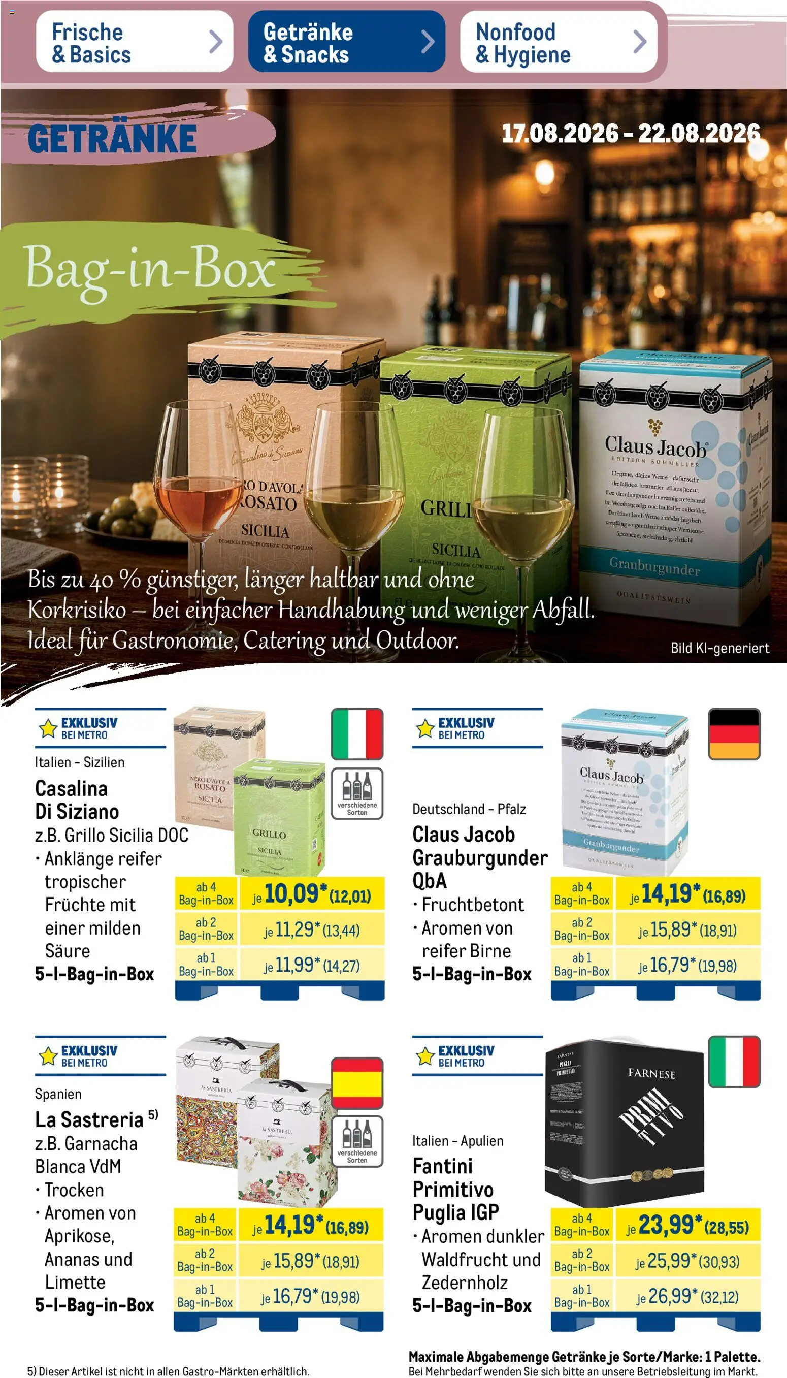 Metro Prospekt – gültig ab 17.08.2026 | Seite: 35 | Produkte: Grill, Ananas, Limette, Birne