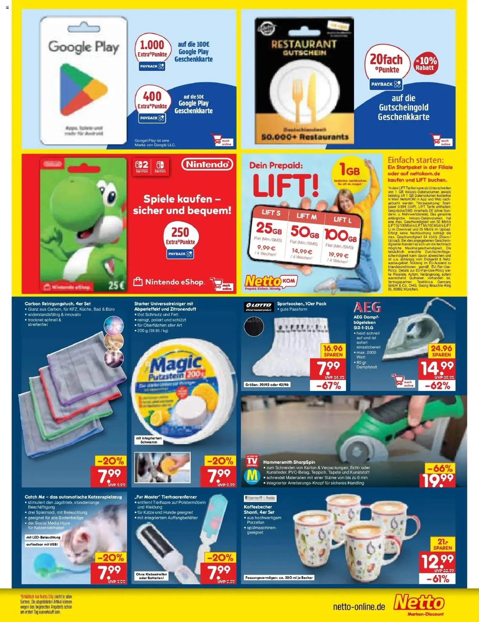 Netto Marken-Discount Prospekt – gültig ab 10.08.2026 | Seite: 43 | Produkte: AEG, Bügeleisen, Batterien, Bad