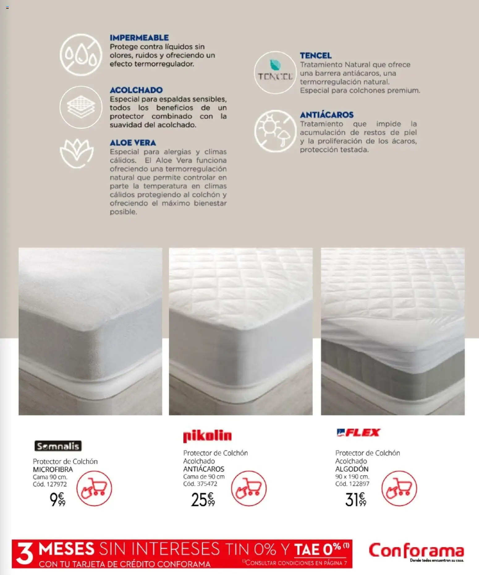Conforama Camitis │ válido desde el 06/08/2026 | Página: 105 | Productos: Colchon, Algodón, Cama, Aloe Vera