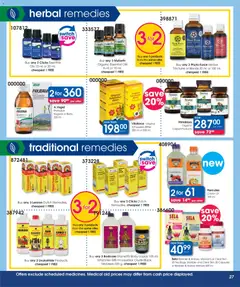 Clicks specials catalogue – valid from 25/08/2026 | Page: 27 | Products: Tonic, Oil, Switch, Tea