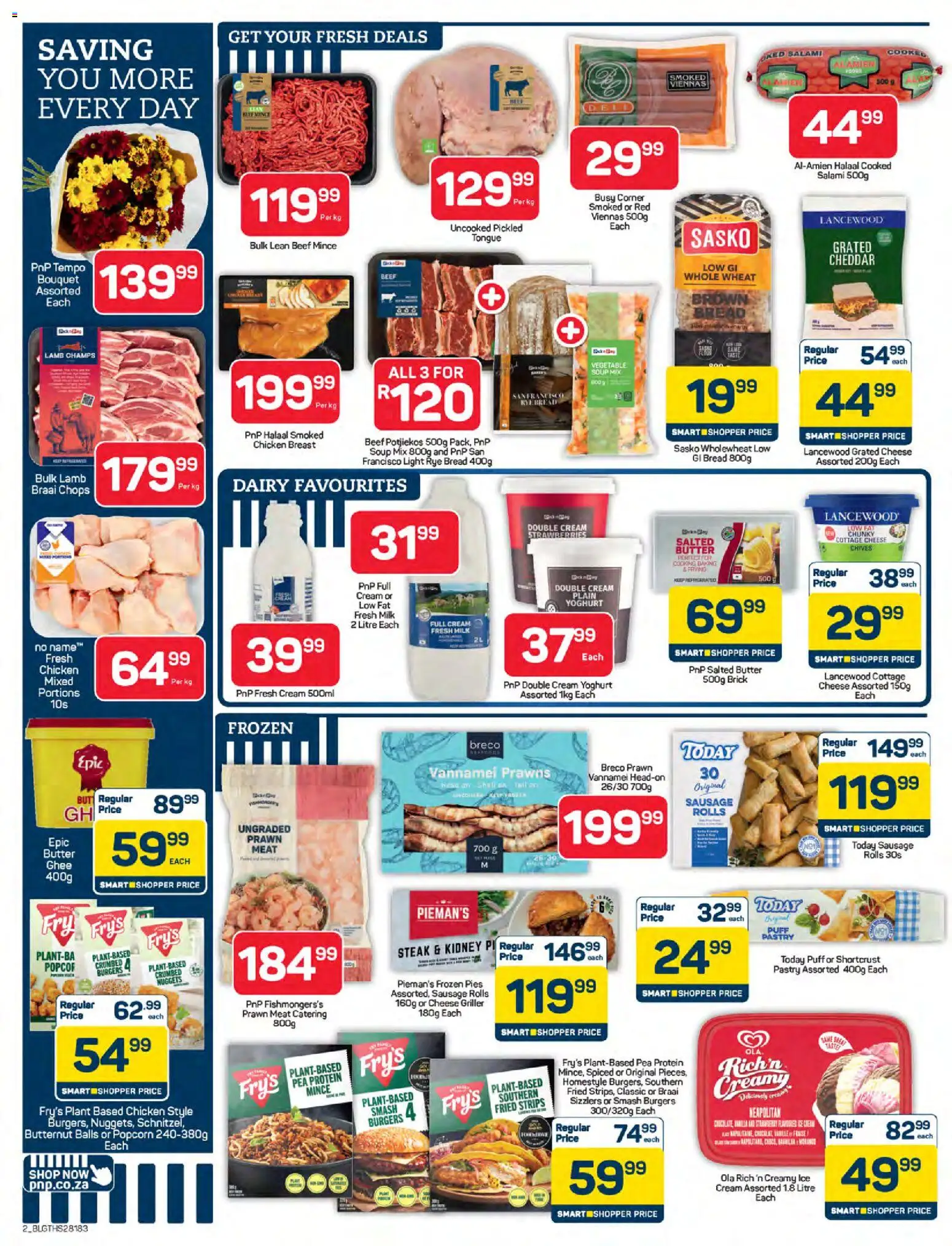 New Pick n Pay catalogue – valid from 25.05.2026 | Page: 2 | Products: Butter, Light, Bread, Fry's