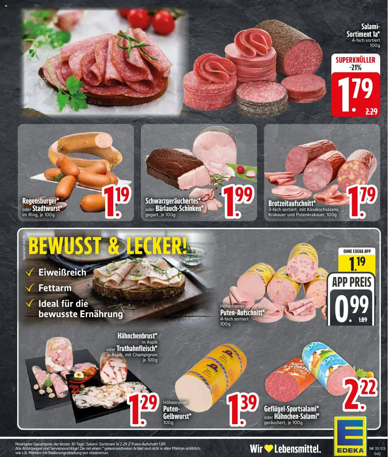 {H1} | Pagina: 15 | Producten: Champignon, Salami, La