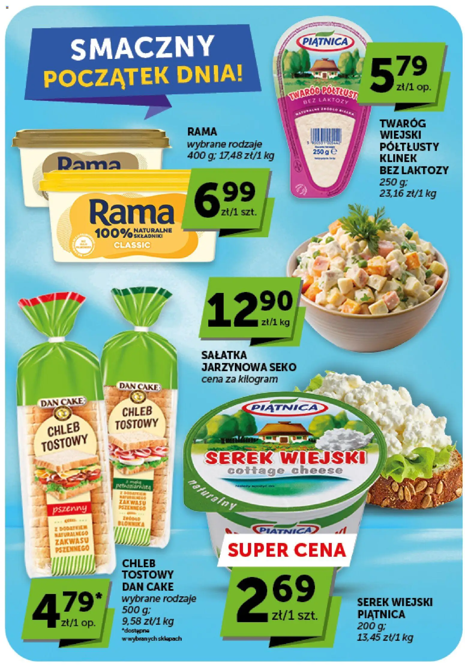 Groszek gazetka od 20.08.2026 | Strona: 23 | Produkty: Piątnica, Chleb, Twaróg, Sałatka