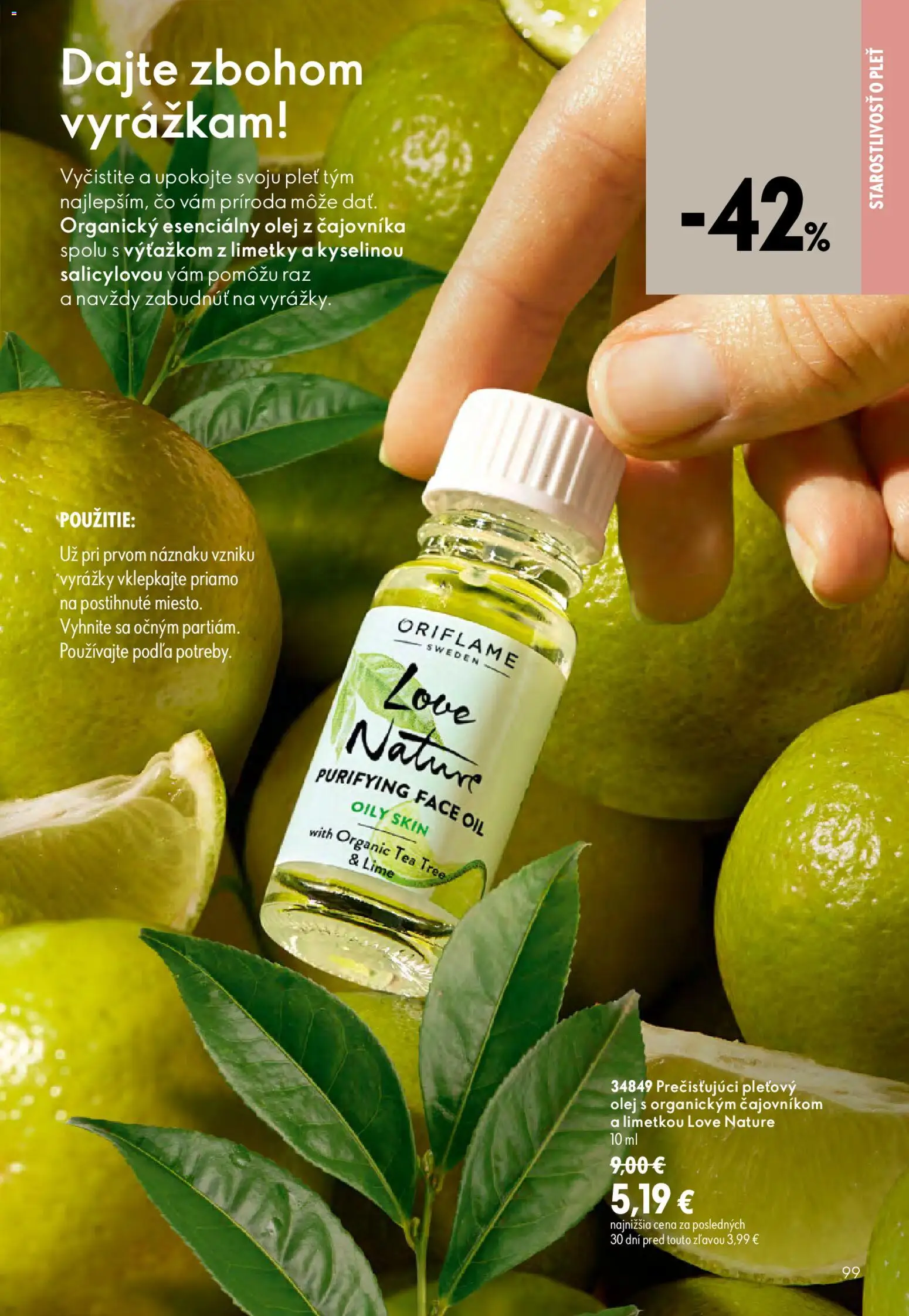 Nové Oriflame akcie – leták je platný od 19.08.2026 | Strana: 99 | Produkty: Olej