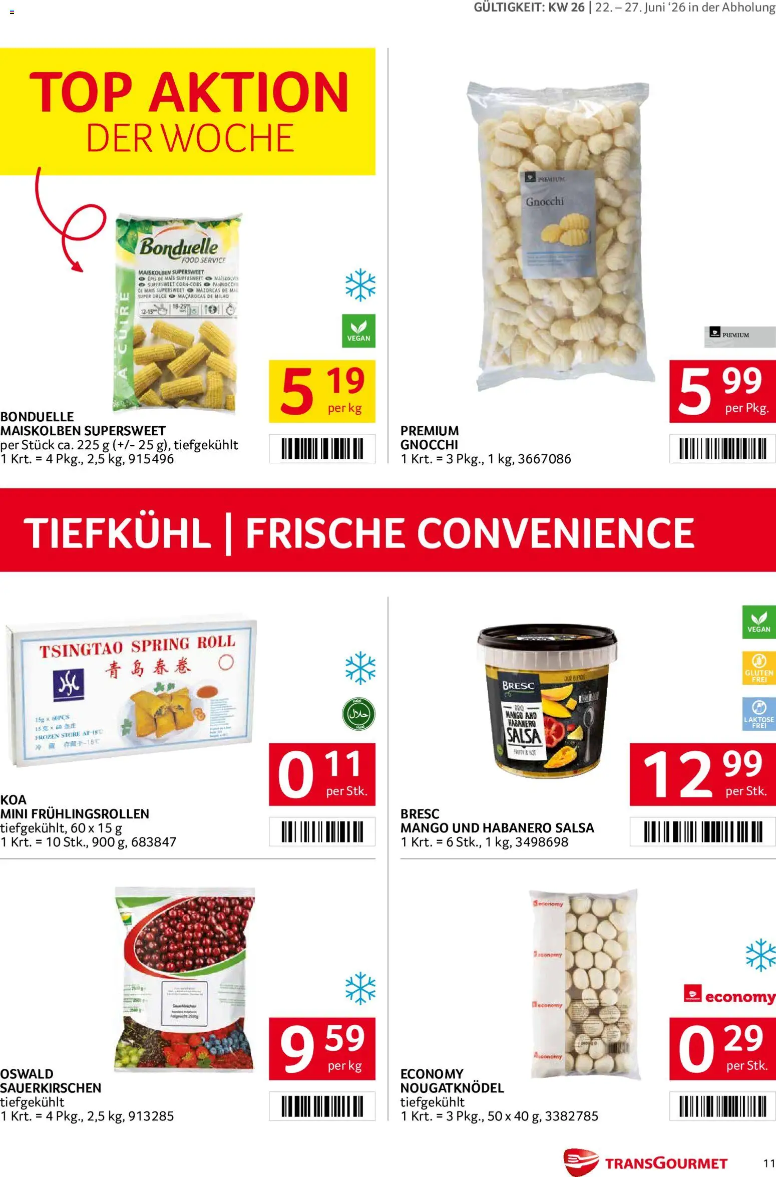 Transgourmet Flugblatt gültig ab 22.06.2026 | Seite: 11 | Produkte: Mango