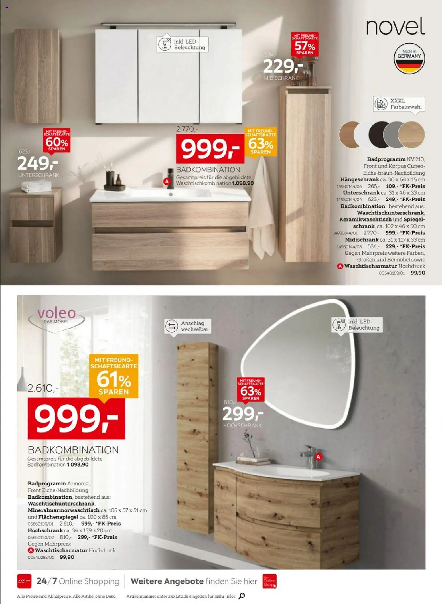 XXXLutz Jubiläum – gültig ab 22.08.2026 | Seite: 14 | Produkte: Spiegel, Unterschrank, Hochschrank, Midischrank