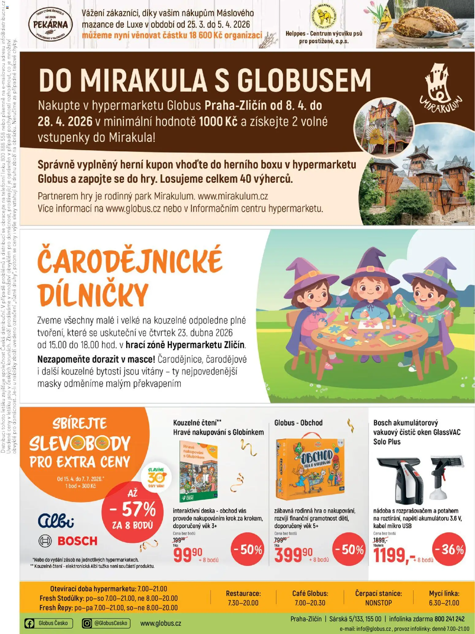 Globus leták - Praha Zličín od 15.04.2026 | Strana: 27 | Produkty: Kabel, Pekárna, Čistič oken, Tužka