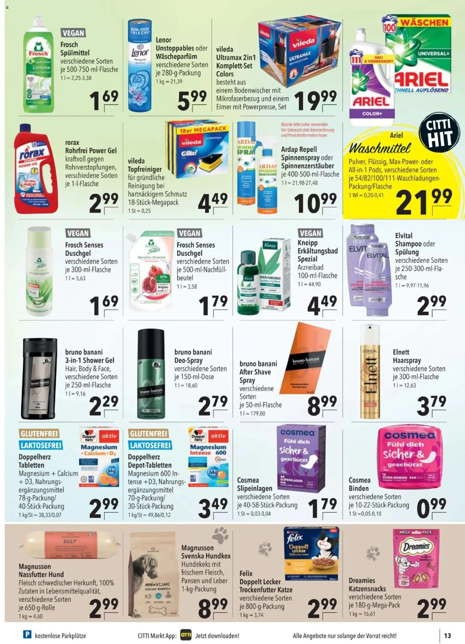 CITTI tilbudsavis – gyldig fra 21/10/2026 | Side: 13 | Produkter: Shampoo
