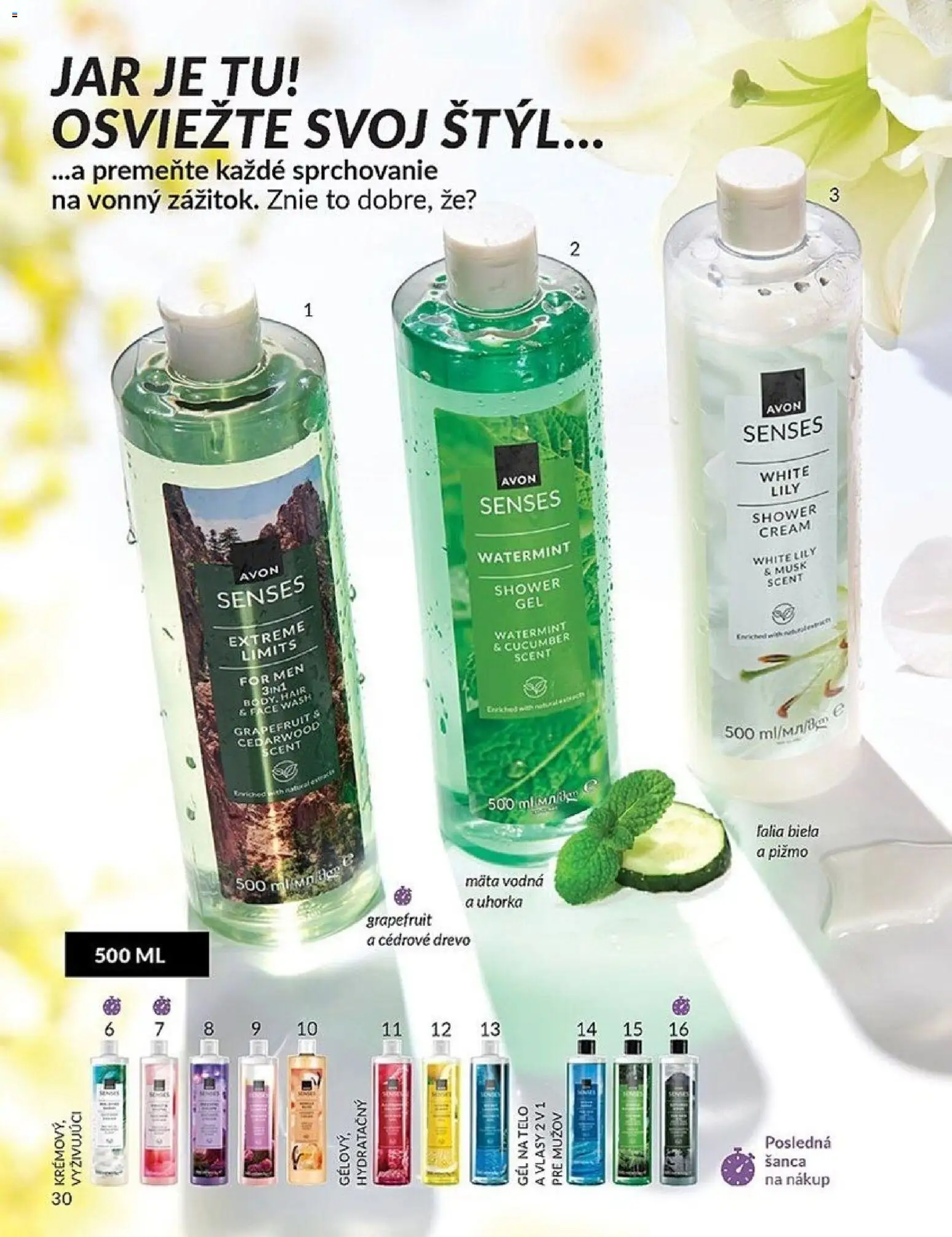 Nové Avon akcie – leták je platný od 01.04.2026 | Strana: 30 | Produkty: Grapefruit, Jar
