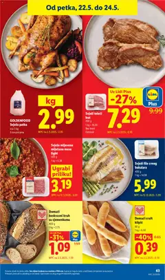 Svježe mljeveno miješano meso light, 500 g - Pregled kataloga iz trgovine Lidl, vrijedi od 18.05.2026 | Stranica: 63 | Proizvodi: Kruh, Meso