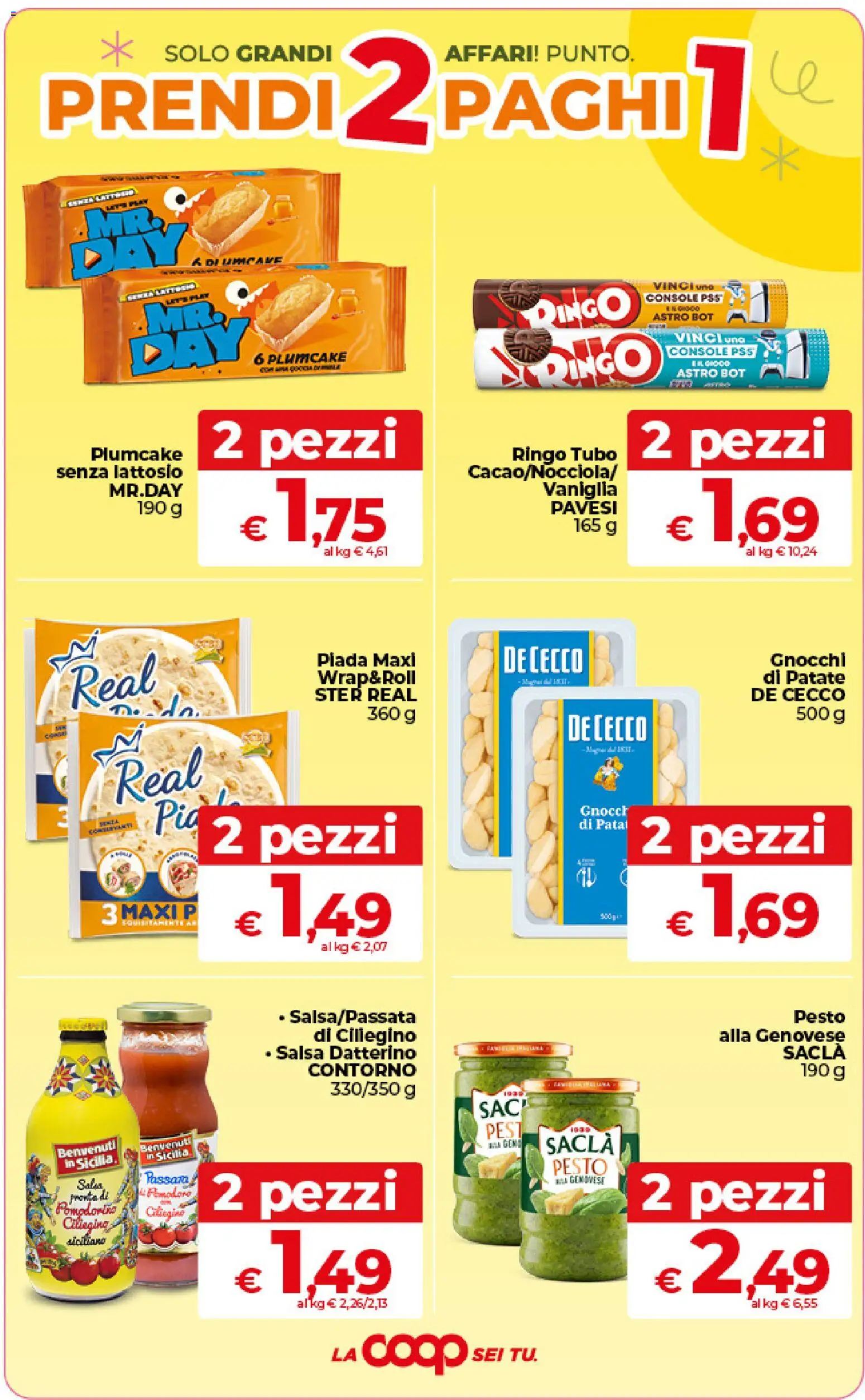 Volantino Ipercoop del 09.06.2026 | Pagina: 4 | Prodotti: Patate, Salsa, Tubo, Plumcake