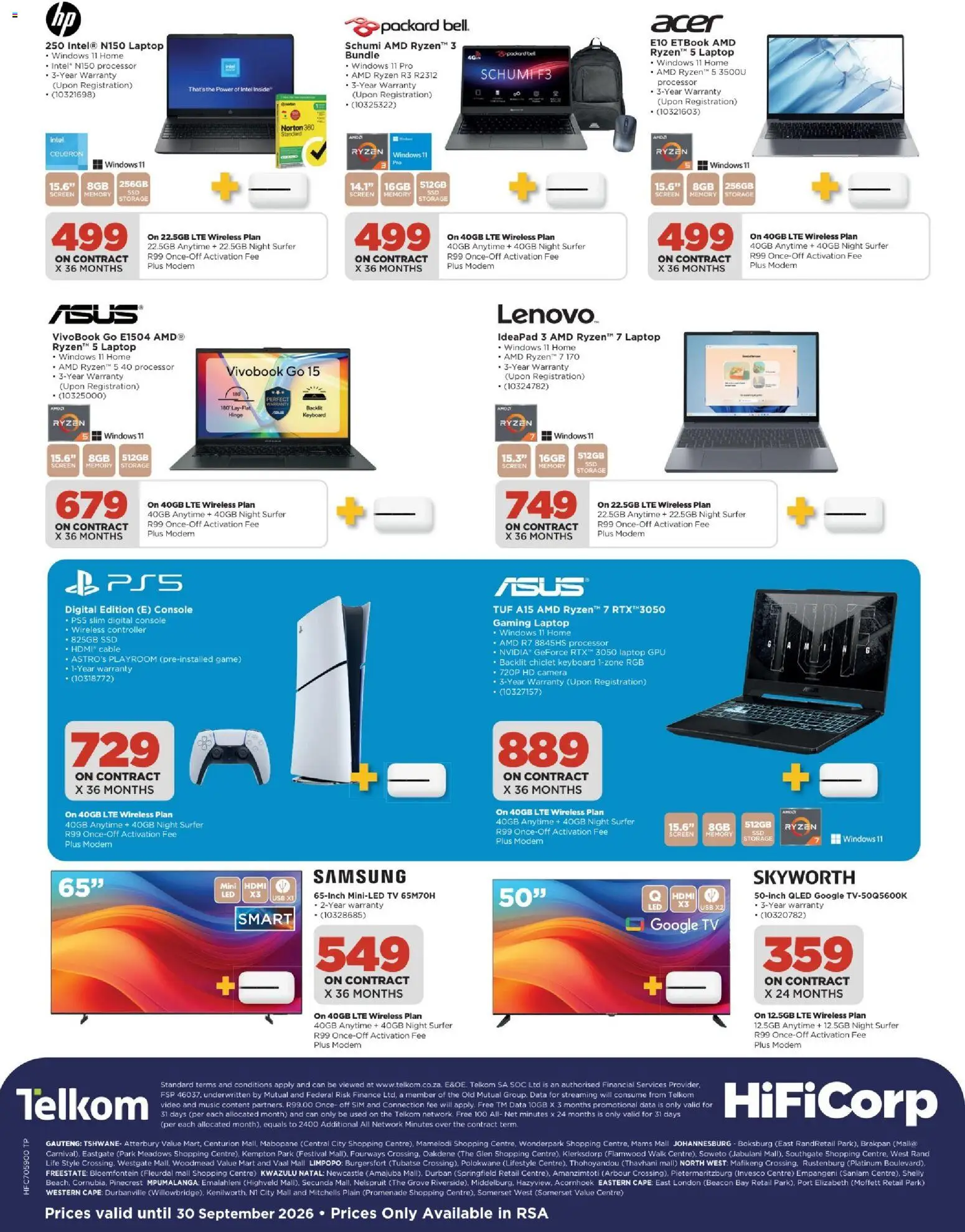 New HiFi Corp catalogue – valid from 07/09/2026 | Page: 4 | Products: Keyboard, USB, Laptop, TV