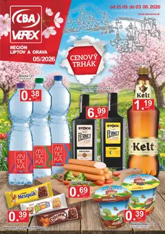 CBA Verex leták platný od 21.05.2026