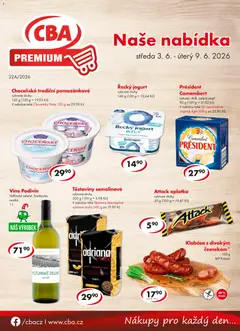 Náhled letáku CBA leták - Premium od 03.06.2026