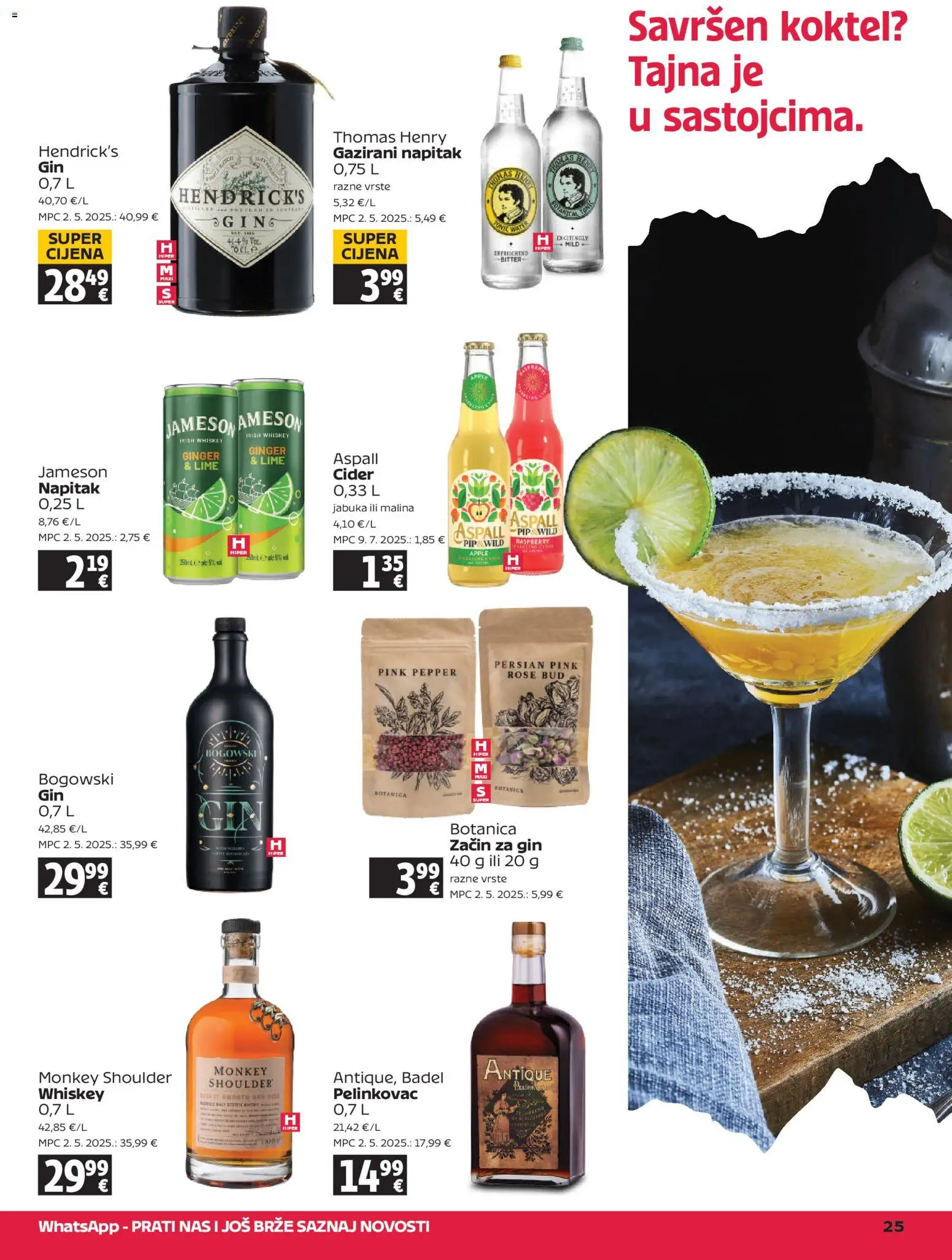 Tommy katalog | vrijedi od 07.05.2026 | Stranica: 25 | Proizvodi: Pelinkovac, Jameson, Gin, Jabuka