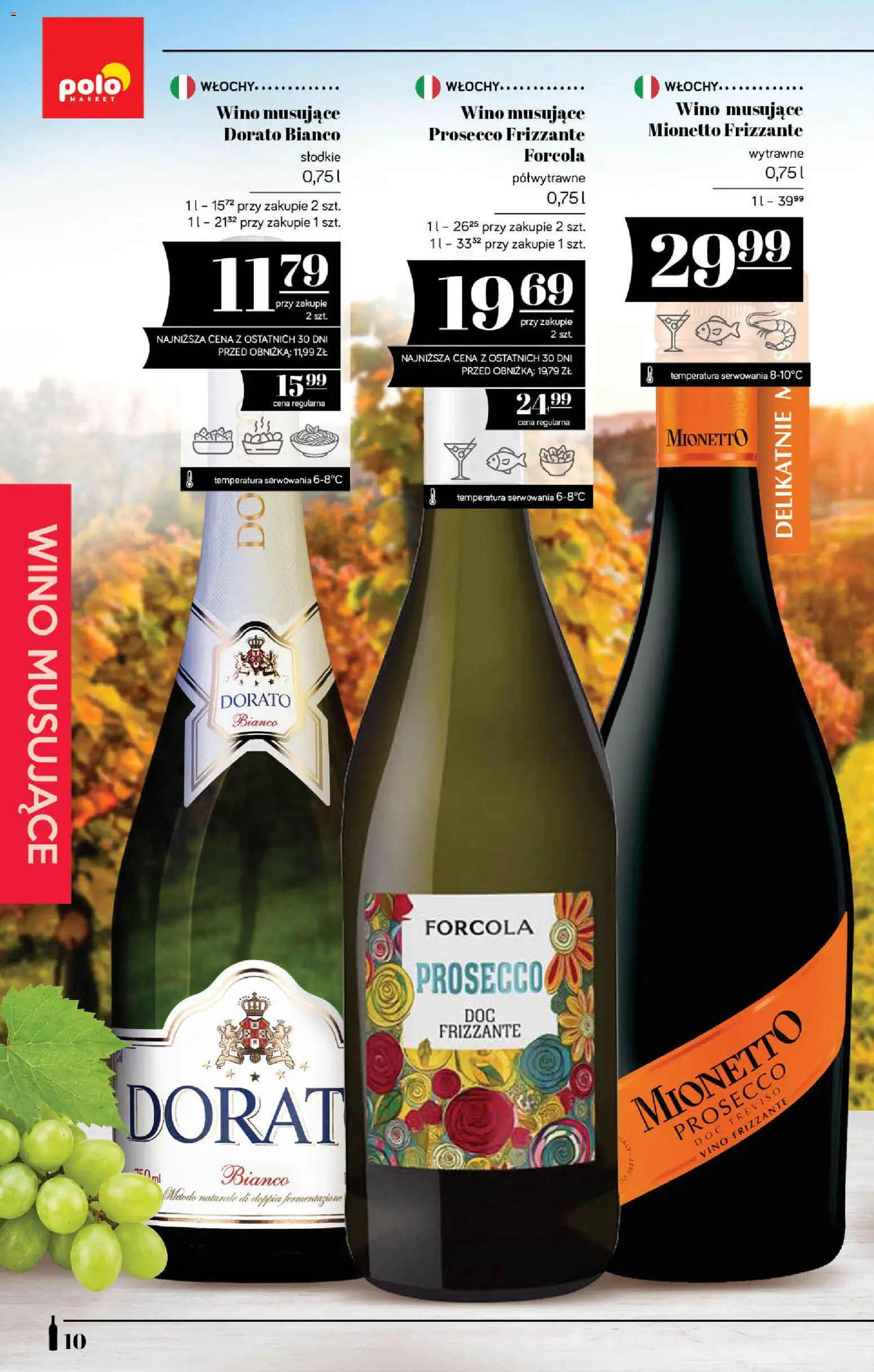 POLOmarket katalog - Alkoholi od 24.09.2026 | Strona: 10 | Produkty: Wino musujące, Wino, Prosecco