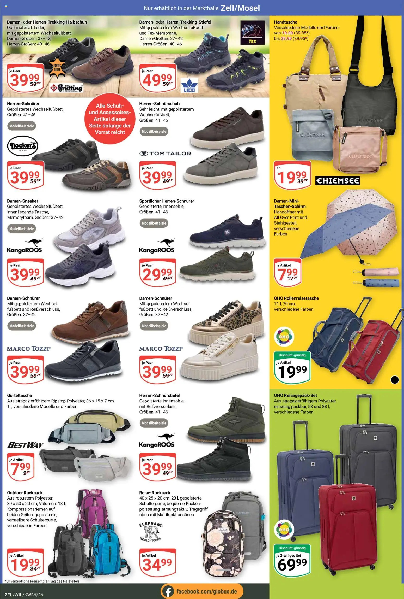 Globus Prospekt Zell – gültig ab 31.08.2026 | Seite: 26 | Produkte: Handtasche, Rucksack