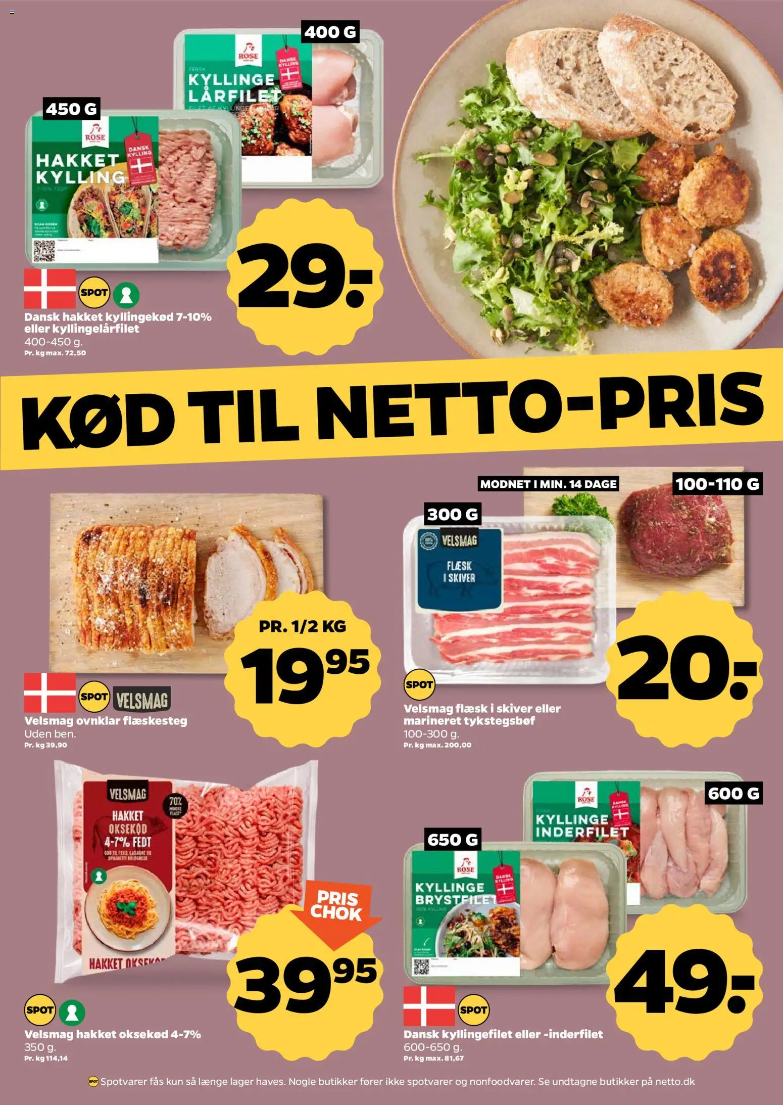 Netto tilbudsavis – gyldig fra 15/08/2026 | Side: 6 | Produkter: Kyllingekød, Oksekød, Flæskesteg