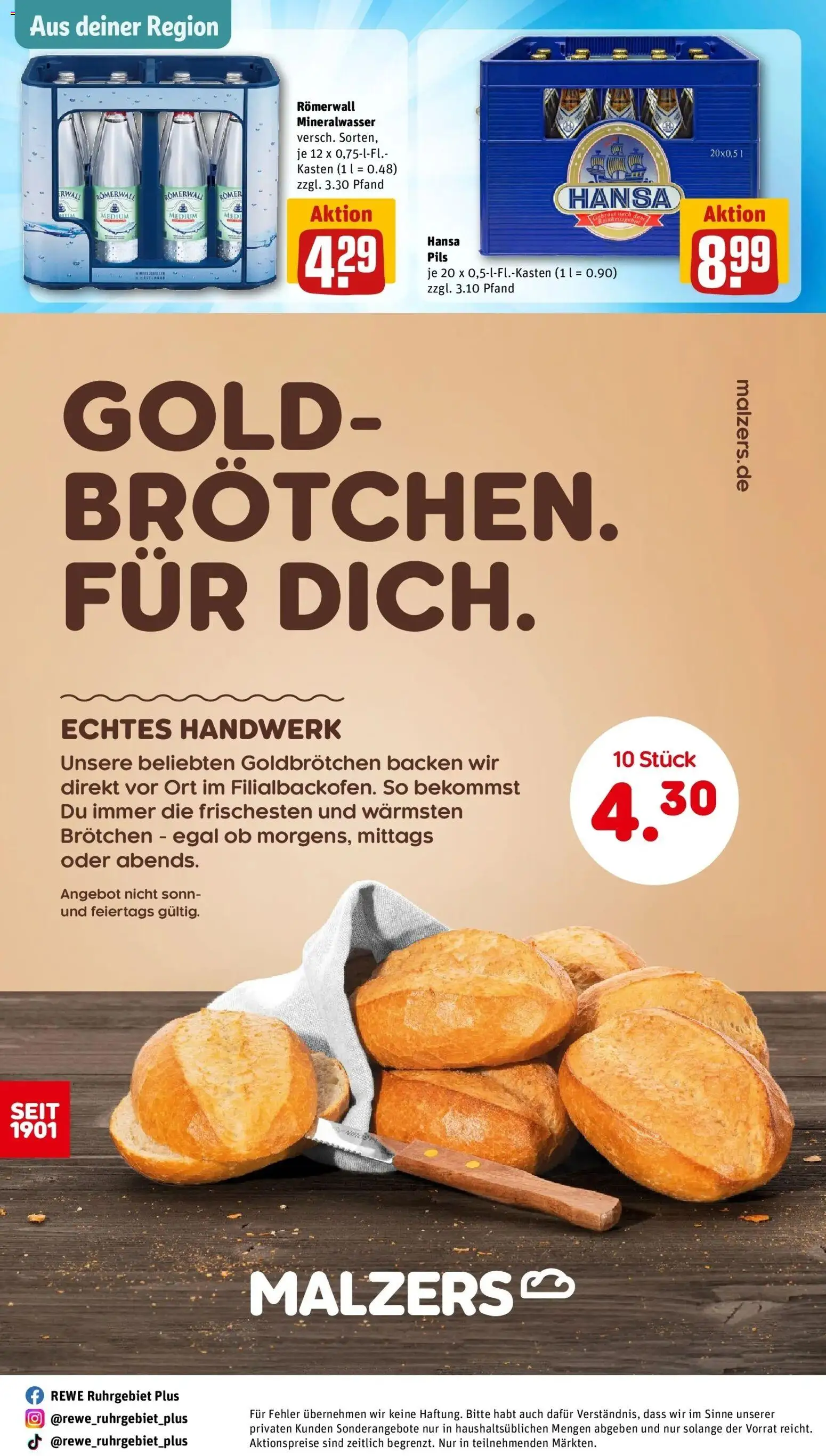 REWE Prospekt ab 26.10.2026 zum Blättern » Angebote | Seite: 31 | Produkte: Pils, Mineralwasser