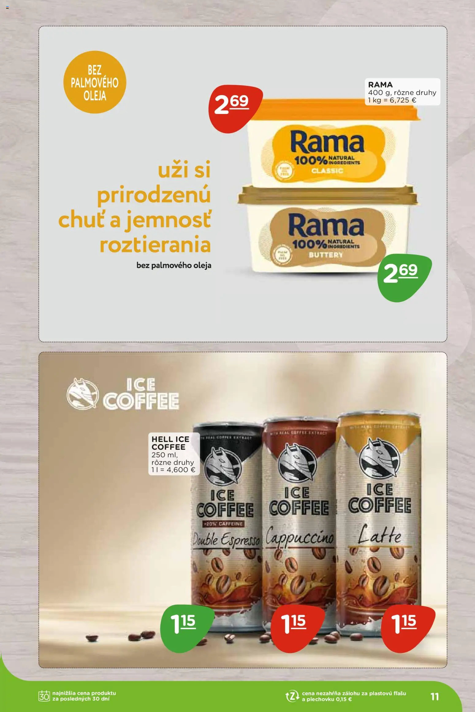 Nové Terno akcie – leták je platný od 07.09.2026 | Strana: 11 | Produkty: Rama, Cappuccino