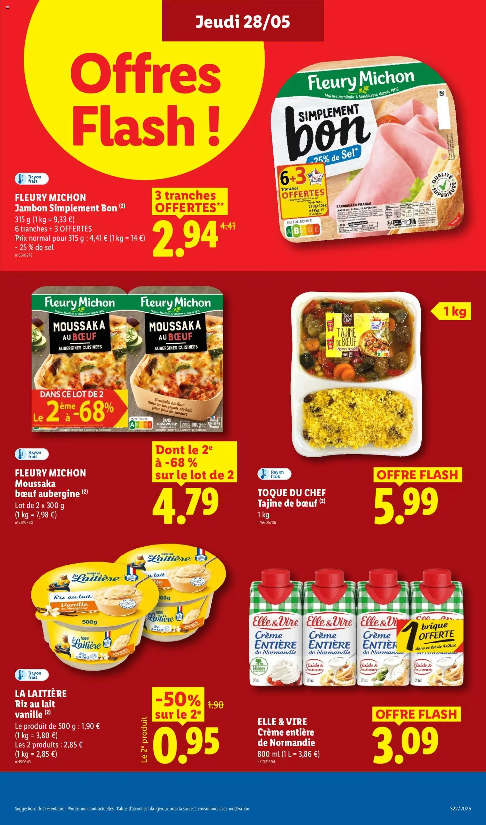 {H1} | Page: 15 | Produits: Poids, Sel, Lait, Crème