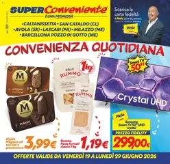 Anteprima del volantino SuperConveniente volantino Caltanissetta, San Cataldo, Avola, Lascari, Milazzo, Barcellona valido a partire dal 19/06/2026