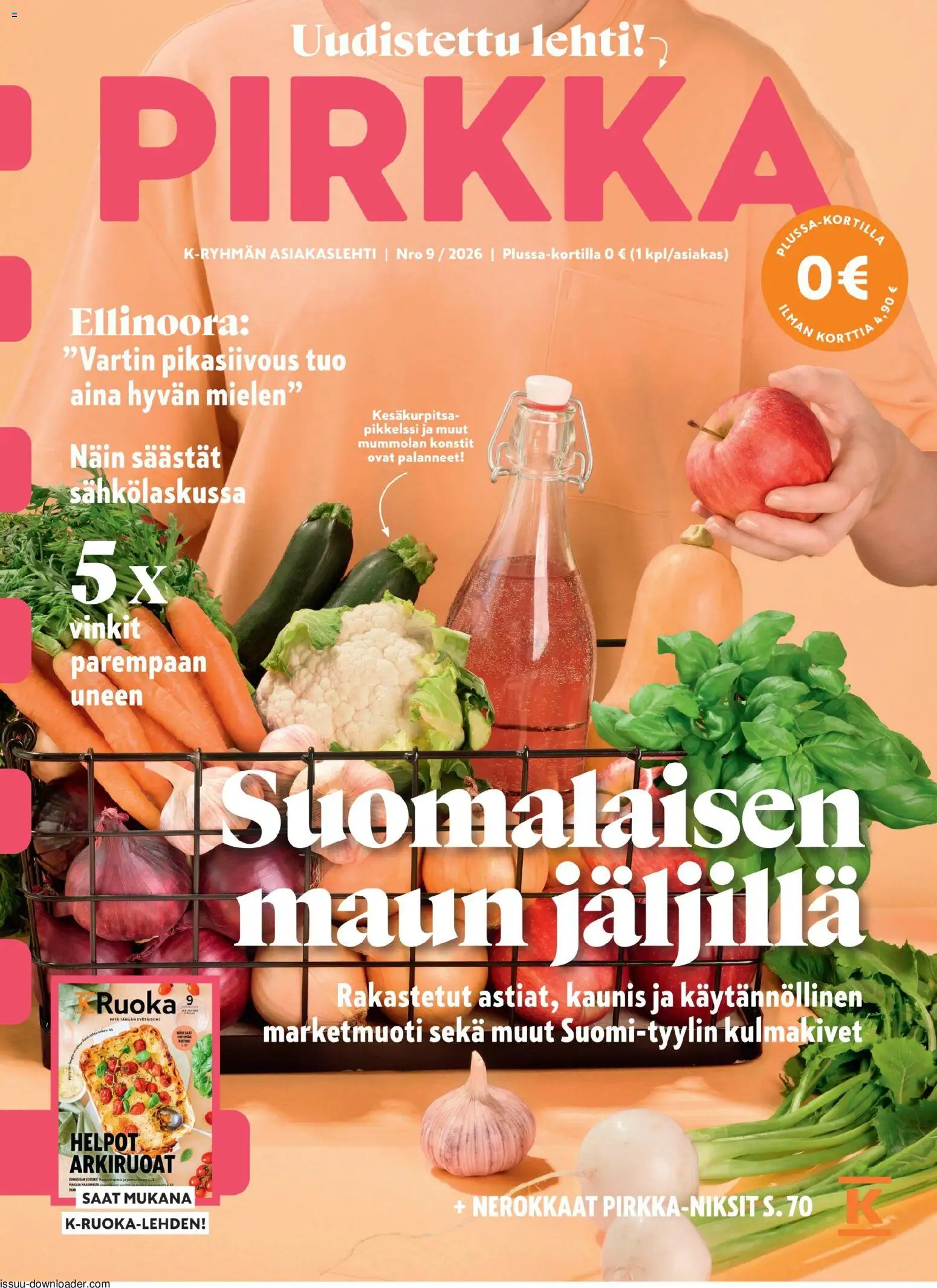 K-Supermarket - Pirkka – voimassa 26/08/2026 alkaen | Sivu: 1 | Tuotteet: Kesäkurpitsa