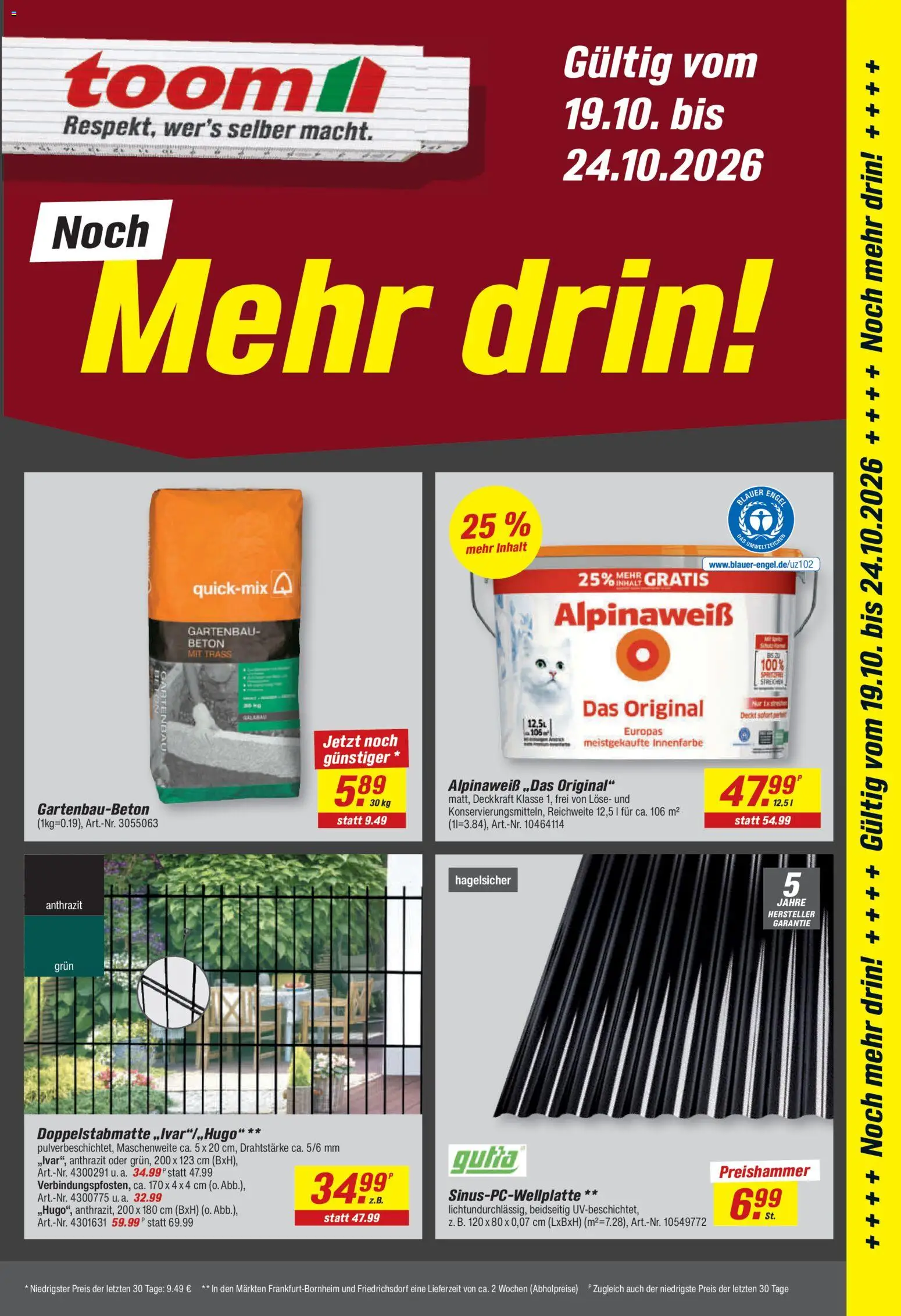 Toom Baumarkt Prospekt – gültig ab 12.10.2026 | Seite: 25