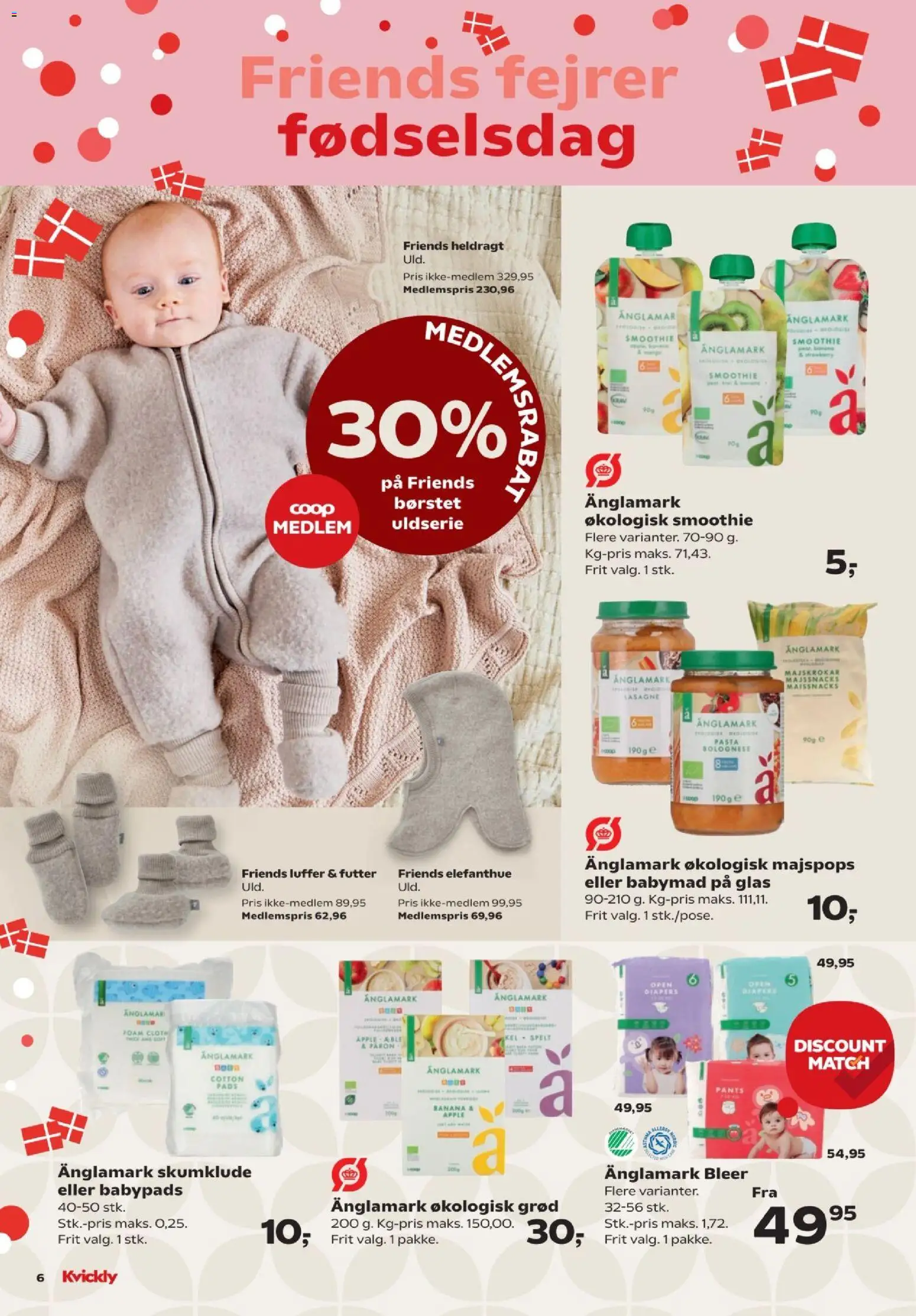 Kvickly tilbudsavis – gyldig fra 18/09/2026 | Side: 6 | Produkter: Pasta, Babymad, Smoothie, Lasagne