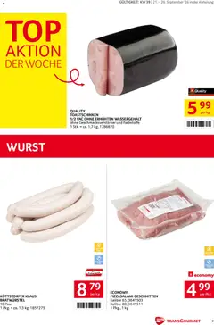Transgourmet Flugblatt ab 20.09.2026 gültig | Seite: 7 | Produkte: Wurst