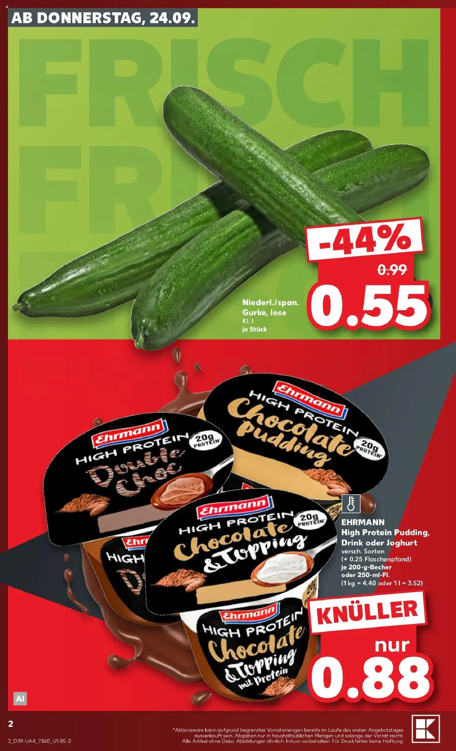 Prospekt Kaufland ab 21.09.2026 » Angebote Online zum Blättern | Seite: 5 | Produkte: Joghurt, Pudding
