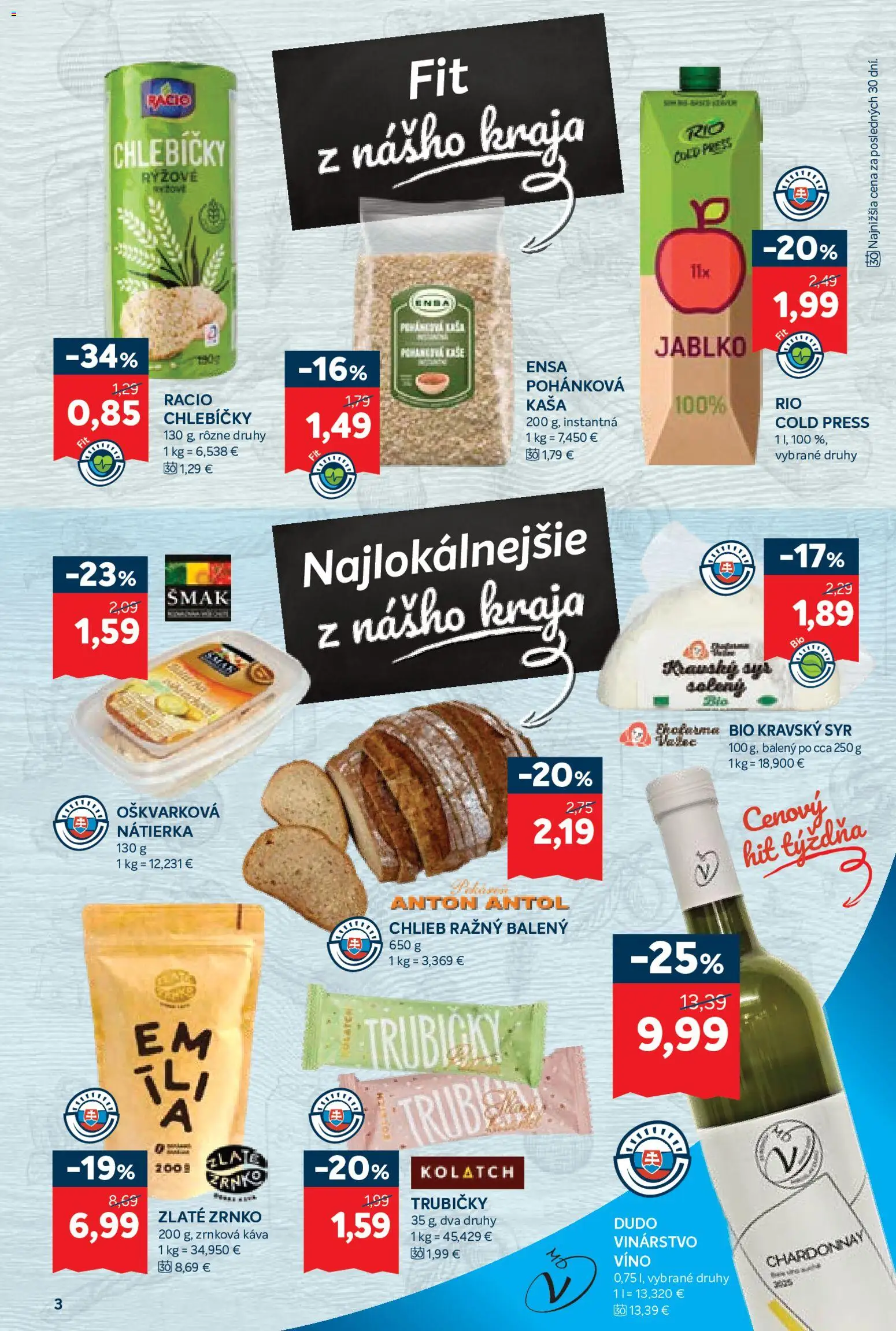 Nové Kraj akcie – leták je platný od 04.06.2026 | Strana: 5 | Produkty: Syr, Chlieb, Káva, Víno