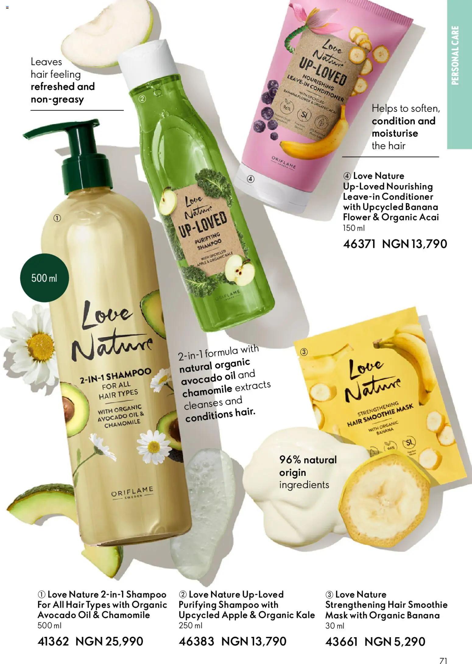 Oriflame Catalogue 2/2026 valid from 01.04.2026 | Page: 71 | Products: Conditioner, Mošt, Oil, Avocado