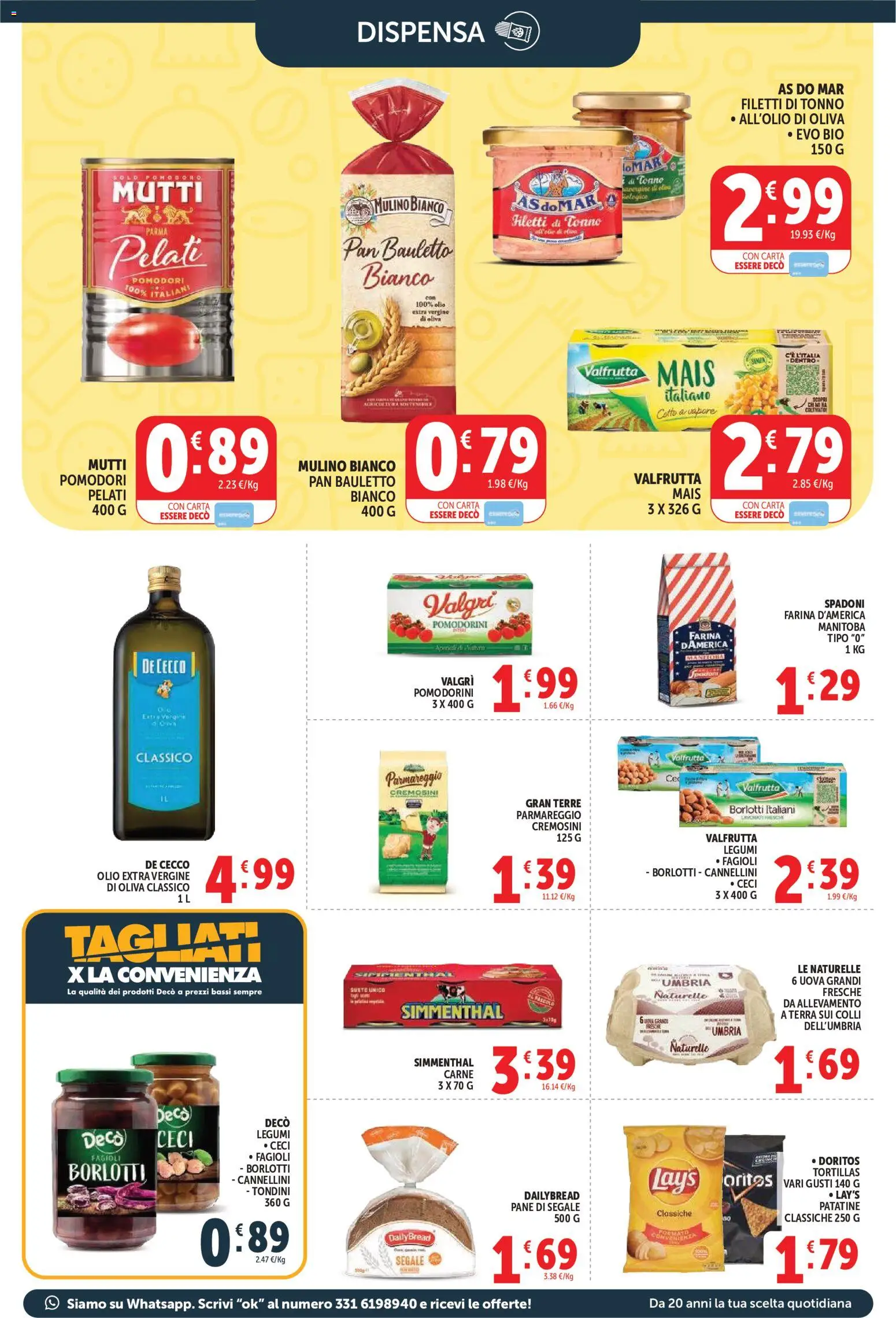 Volantino Decò del 01/09/2026 | Pagina: 9 | Prodotti: Legumi, Uova, Olio, Tortillas
