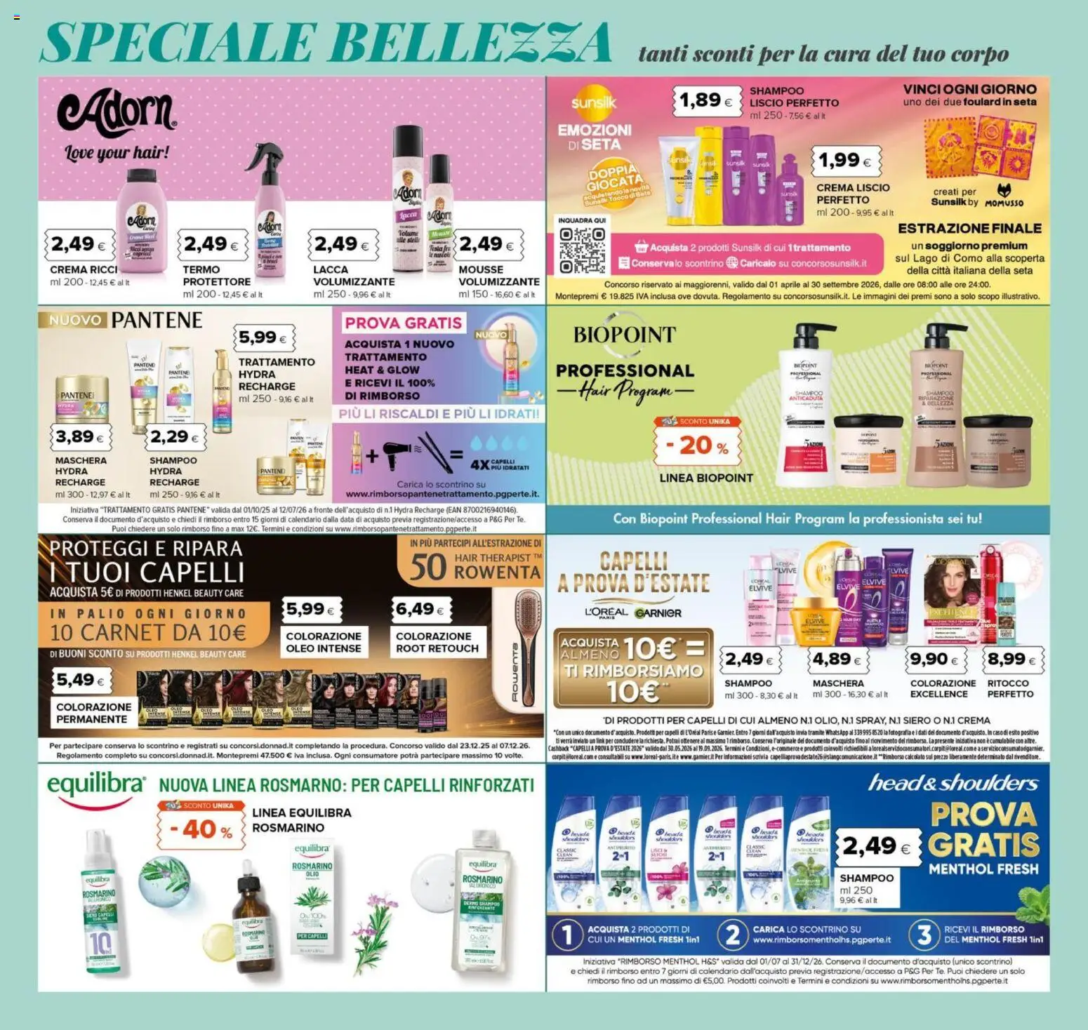 Volantino Oasi del 04.06.2026 | Pagina: 4 | Prodotti: Shampoo, Crema, Maschera, Data