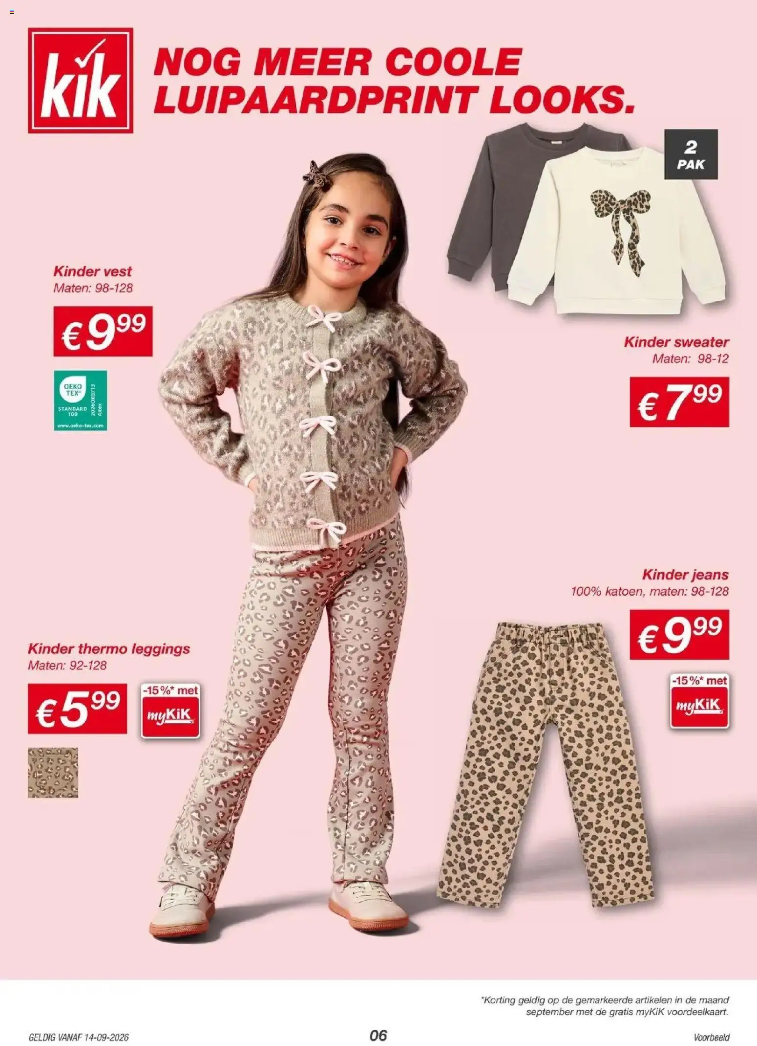 KiK folder vanaf 11-09-2026 || NIEUWE | Pagina: 6 | Producten: Vest, Leggings, Kinder, Sweater