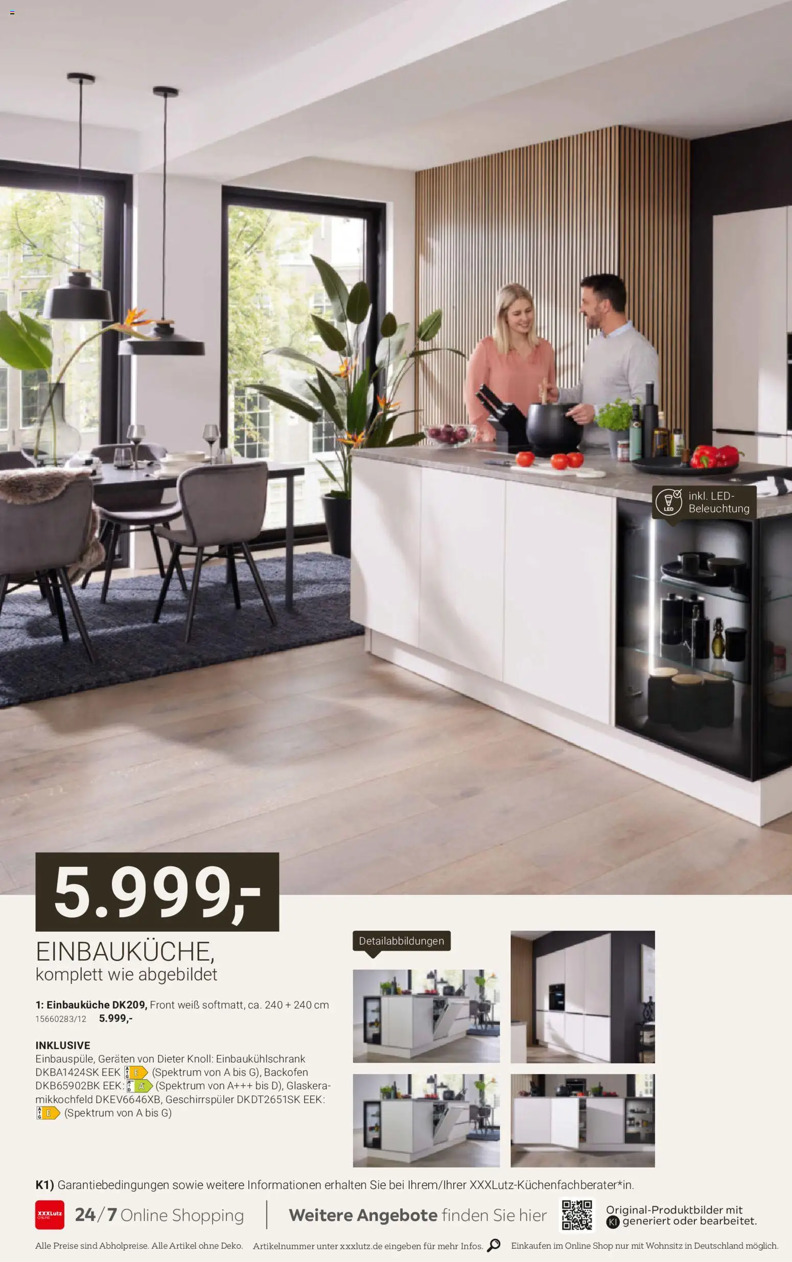 XXXLutz Dieter Knoll Spezial – gültig ab 17.10.2026 | Seite: 36 | Produkte: Geschirrspüler, Einbauküche, Backofen