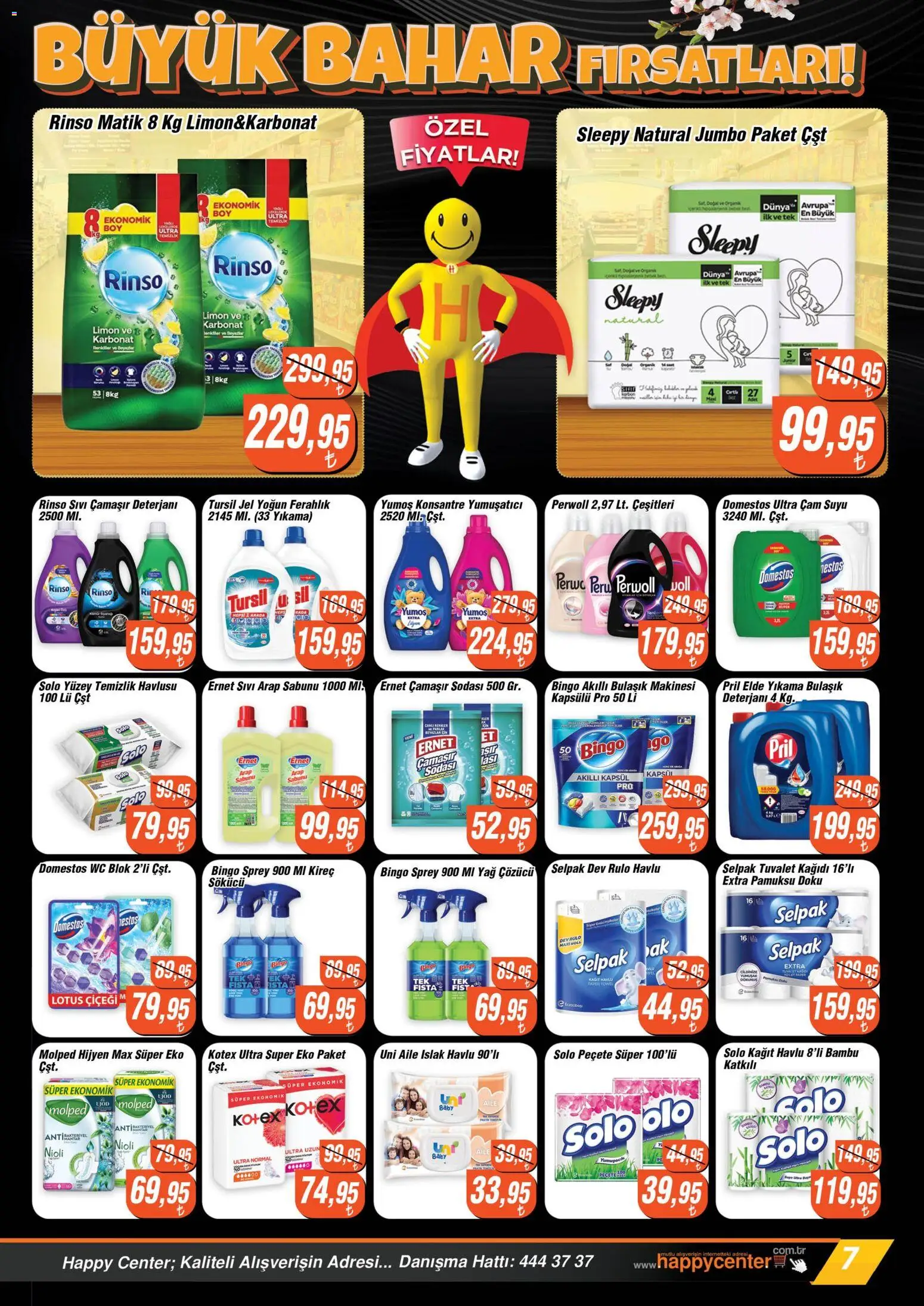 Happy Center Katalog - 08.04.2026 tarihinden itibaren geçerlidir | Sayfa: 7 | Ürünler: Arap sabunu, Yumuşatıcı, Yağ, Tuvalet kağıdı
