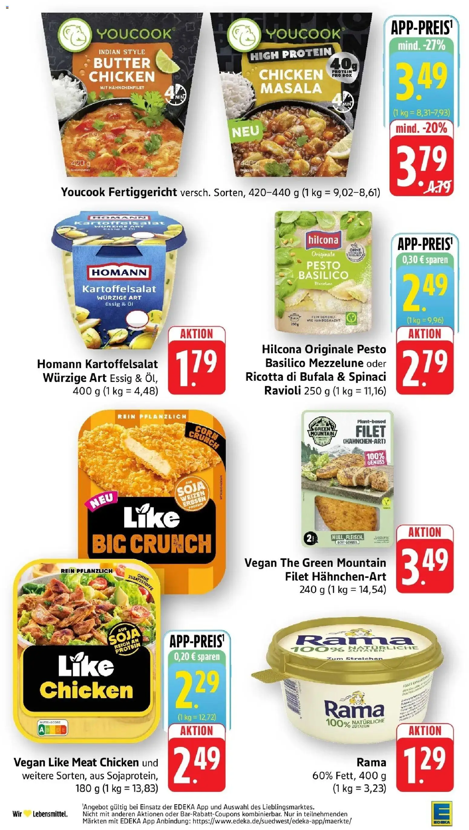 Edeka Prospekt Wangen (ab 31.08.2026) » Angebote Online | Seite: 18 | Produkte: Rama, Essig, Box, Erbsen