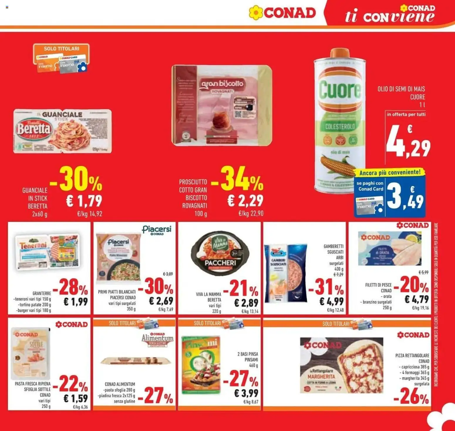 Volantino Conad dal 23/09/2026 > Anteprima | Pagina: 25 | Prodotti: Pizza, Pesce, Orata, Guanciale
