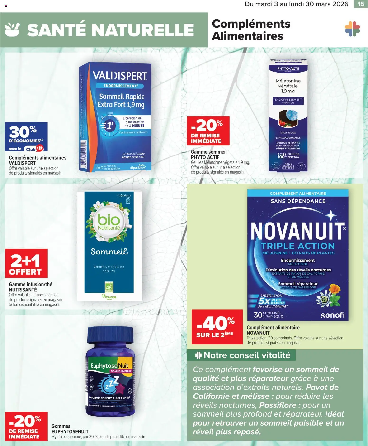 {H1} | Page: 15 | Produits: Réveil, Plantes