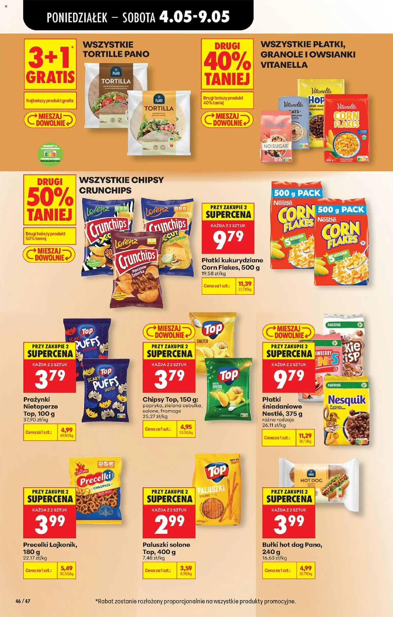 Biedronka Polsko leták od 04.05.2026 | Strana: 56 | Produkty: Hot dog, Nesquik, Tortilla, Chipsy