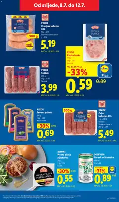 PIKOK Pivska šunka, Pivska šunka - Pregled kataloga iz trgovine Lidl, vrijedi od 06.07.2026 | Stranica: 53