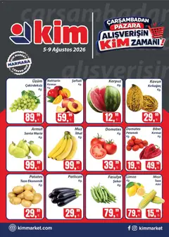 05 Ağustos 2026 tarihinden itibaren geçerli olan Kim Market kataloğu önizlemesi
