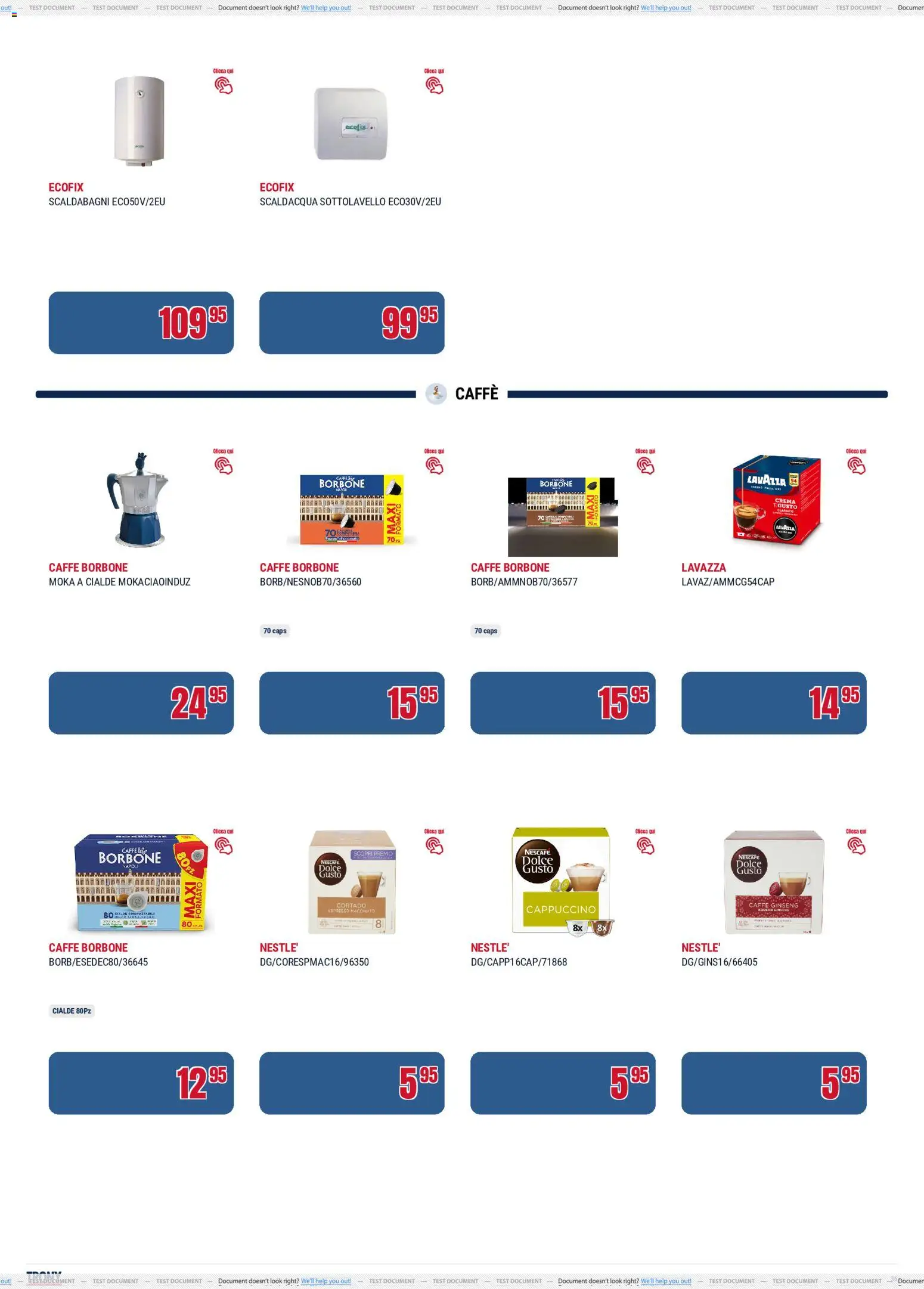 Volantino Trony del 21.05.2026 | Pagina: 36 | Prodotti: Crema, Caffè, Lavazza