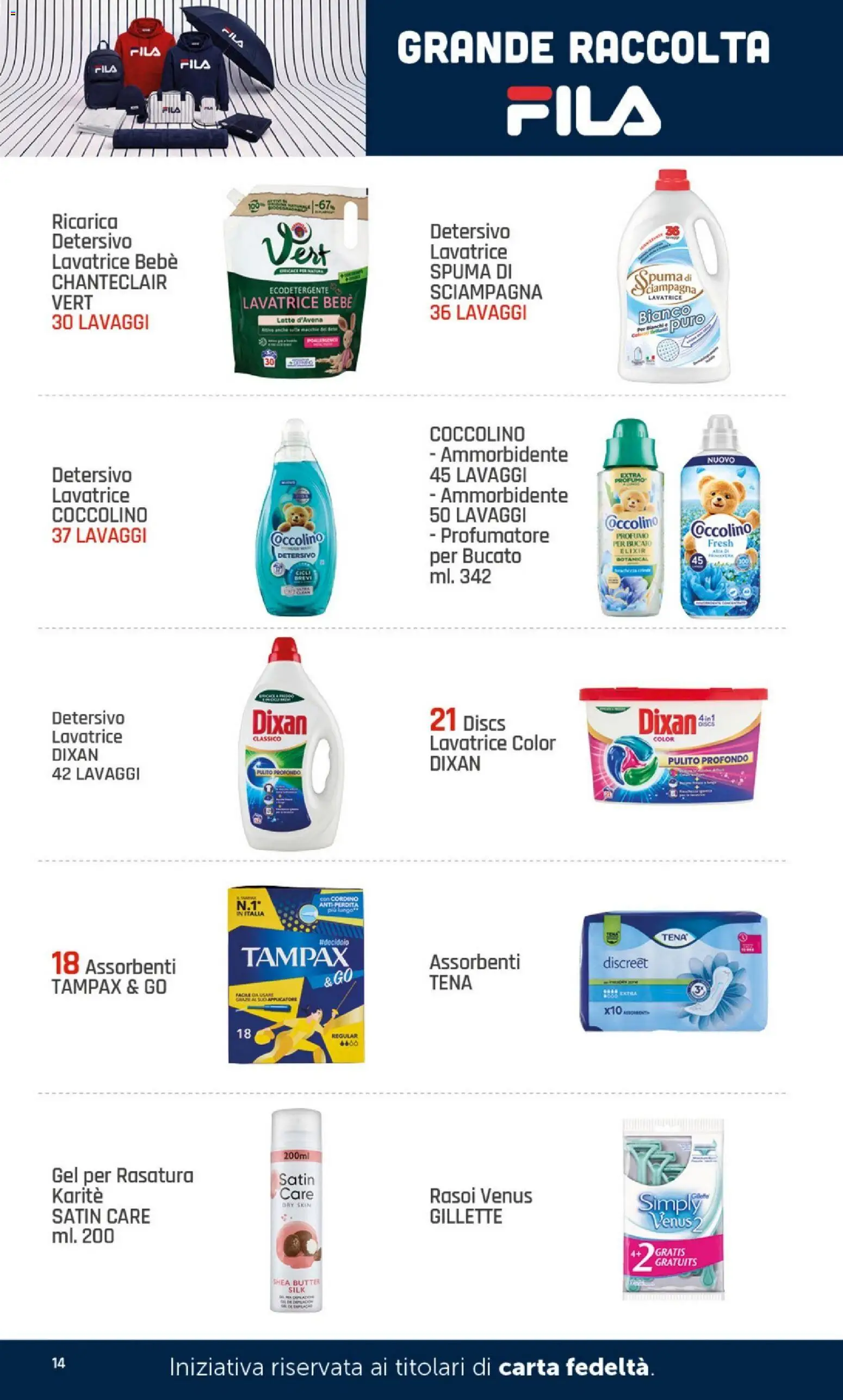 Volantino DOK del 07/09/2026 | Pagina: 14 | Prodotti: Ammorbidente, Latte, Lavatrice, Profumo