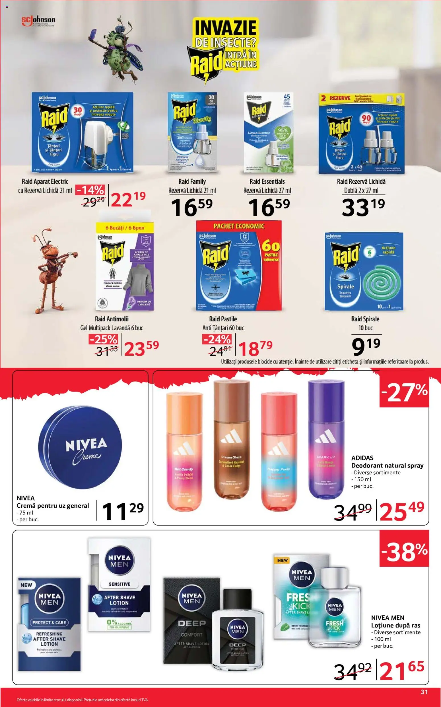 Noul catalog Selgros – valabil de la 10.07.2026 | Pagină: 31 | Produse: After shave, Nivea, Aparat, Cremă
