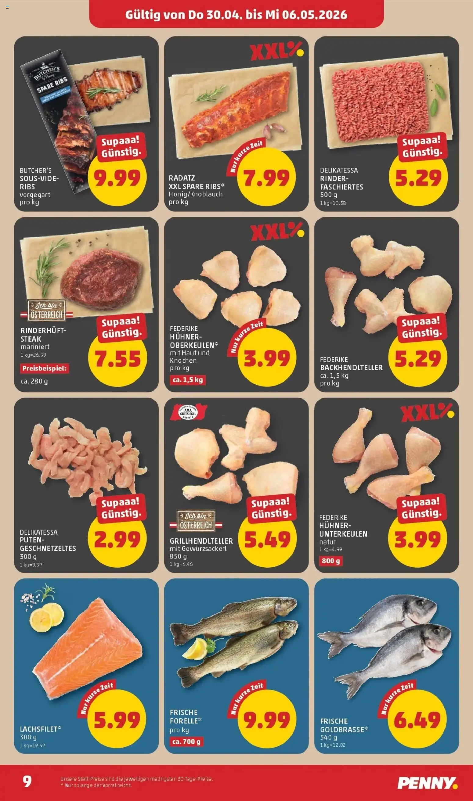 Penny Markt Die ganze Woche sparen gültig ab 30.04.2026 | Seite: 9